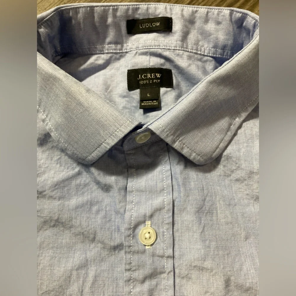 J. Crew Men’s Large Blue Ludlow‎ Button Down Shirt